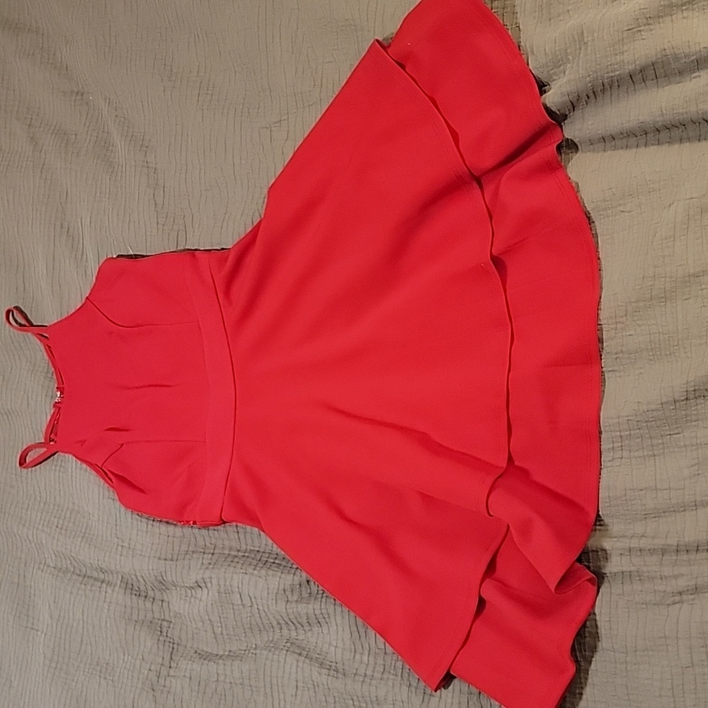 Small ROW A Lace Sequin Back Skater Mini Dress